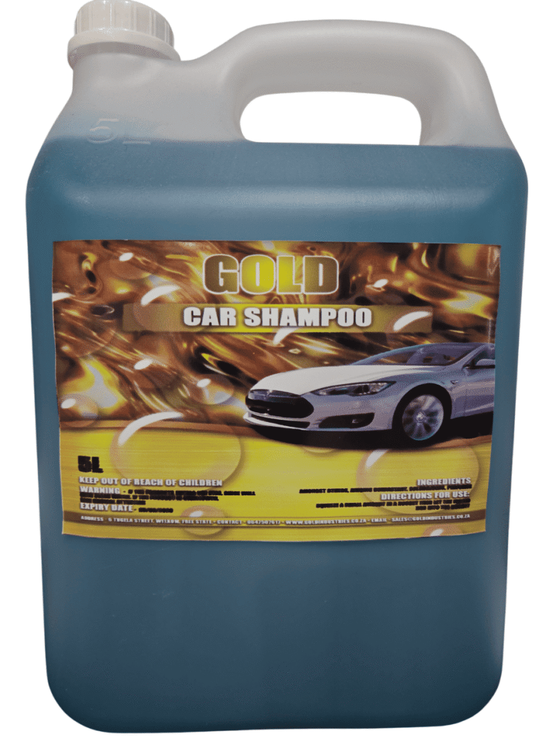 Clear Bottle with a pouring handle of Foamy Car Shampoo Liquid