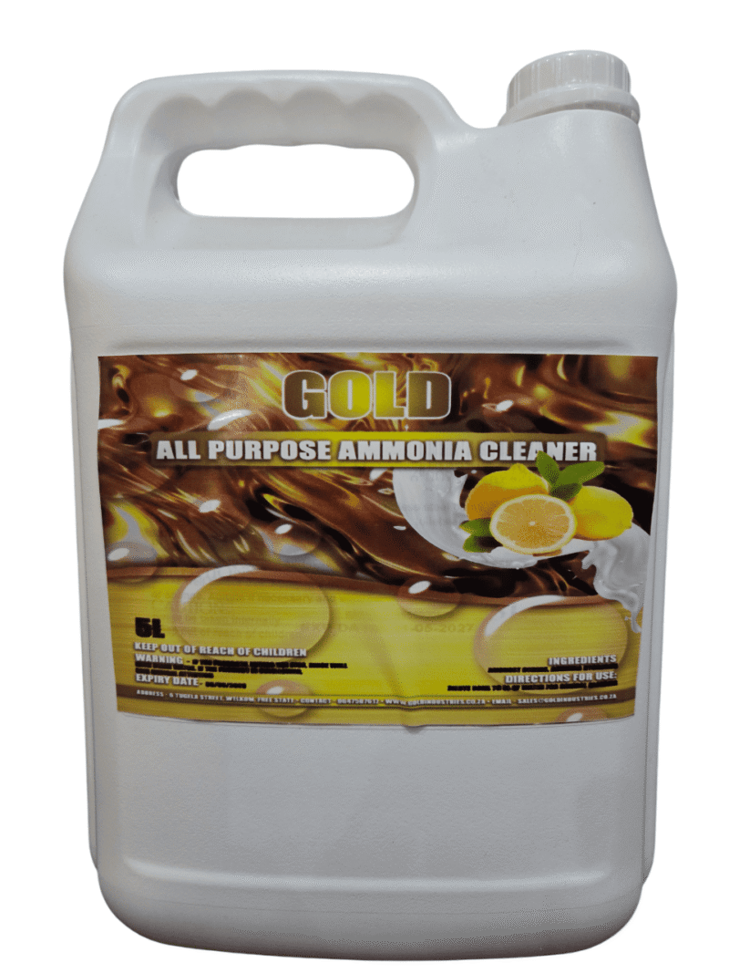 Clear Bottle with a pouring handle of Liquid Ammonia Cleaner