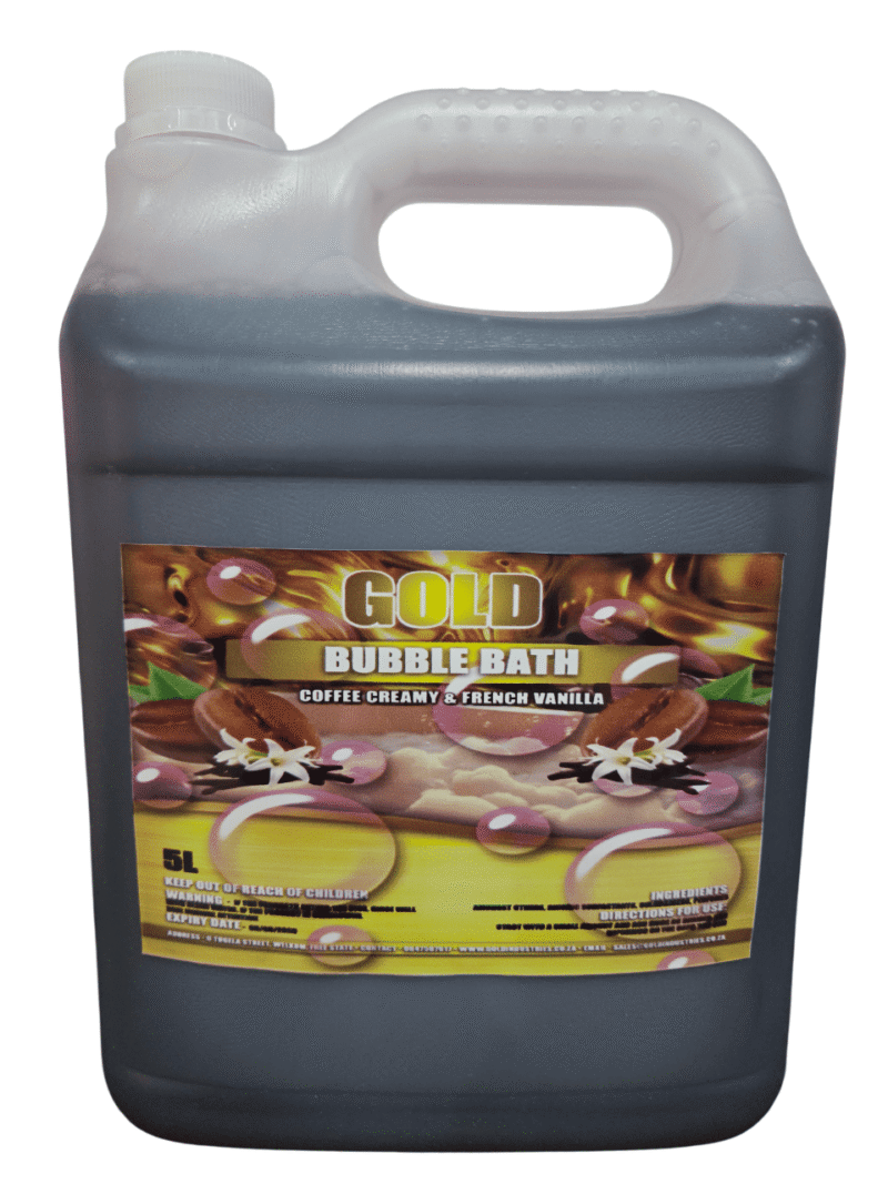 Clear Bottle with a pouring handle of Liquid Bubble Bath