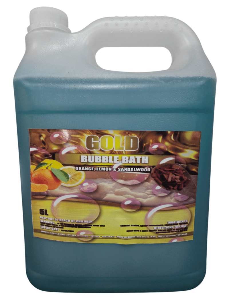 Clear Bottle with a pouring handle of Liquid Bubble Bath