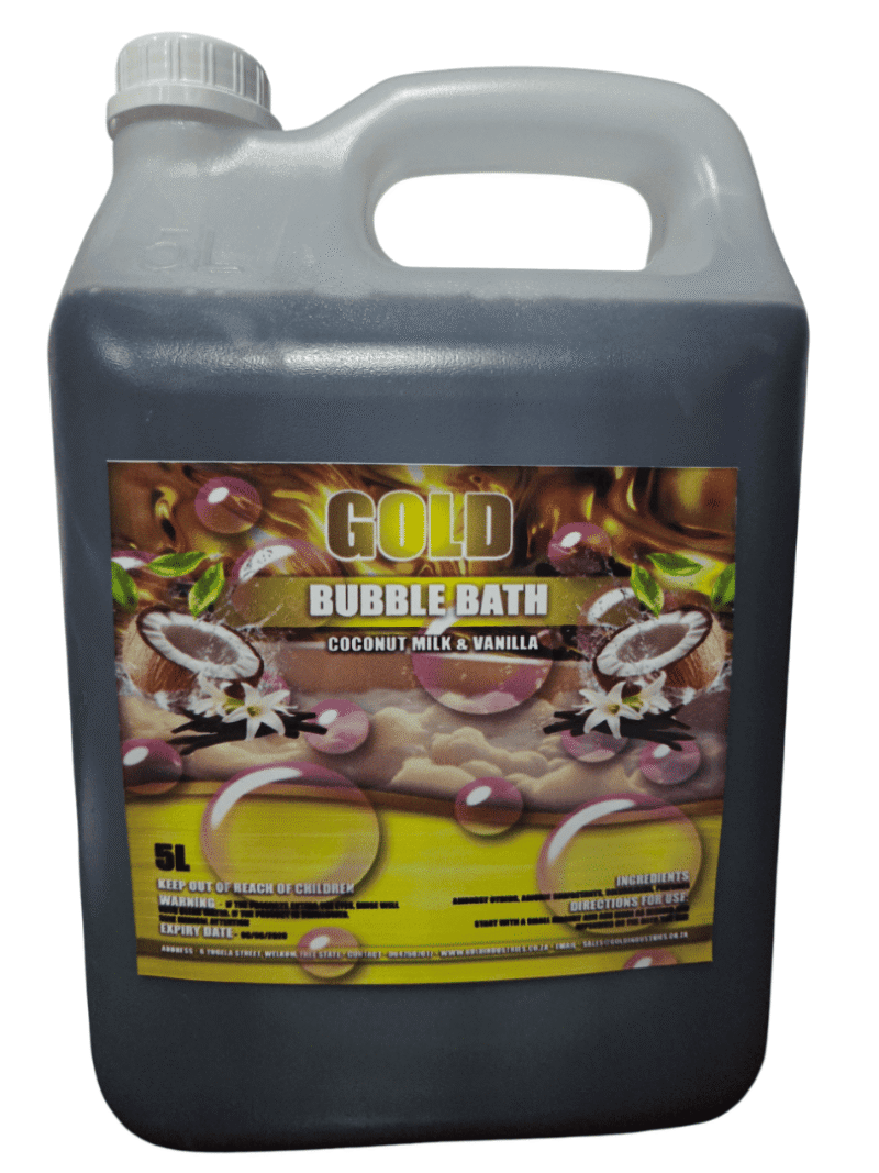 Clear Bottle with a pouring handle of Liquid Bubble Bath