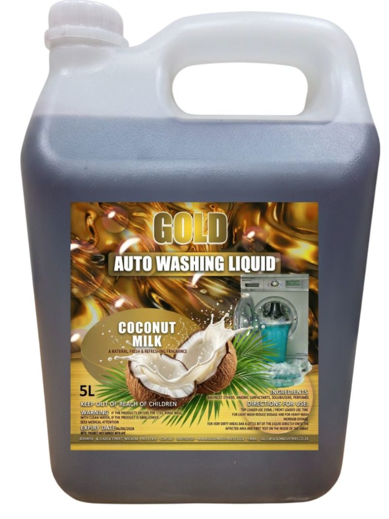Coconut Milk  Auto Liquid Laundry Detergent - 5L
