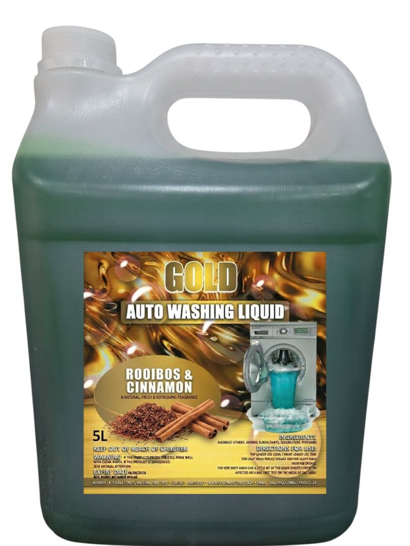 Rooibos And Cinnamon Auto Liquid Laundry Detergent - 5L