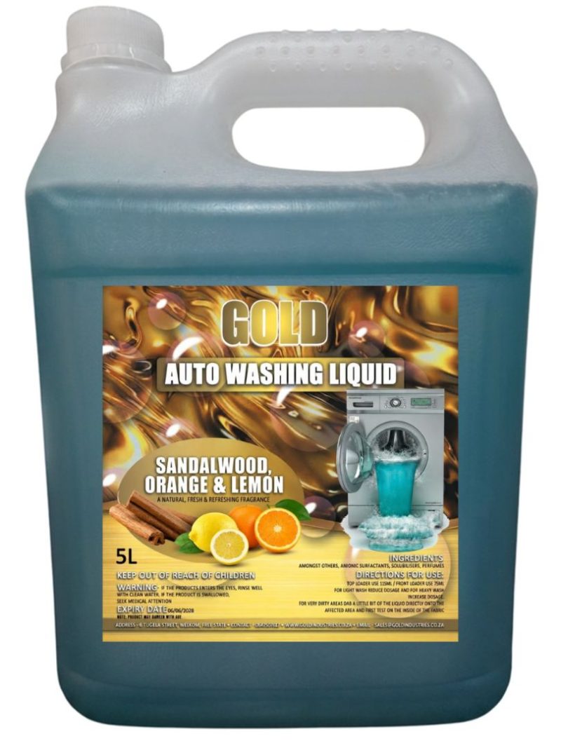 Sandalwood, Orange And Lemon Auto Liquid Laundry Detergent - 5L