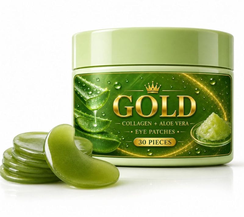 Gold - Under Eye Patches - 30 Pieces - Infused With Aloe Vera & Collagen
