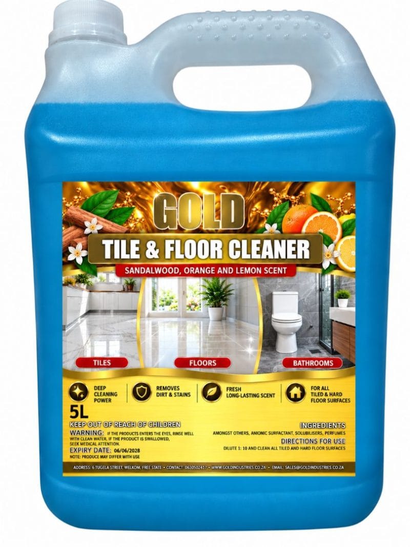 Sandalwood, Orange & Lemon-Scented Floor & Tile Cleaner - 5L